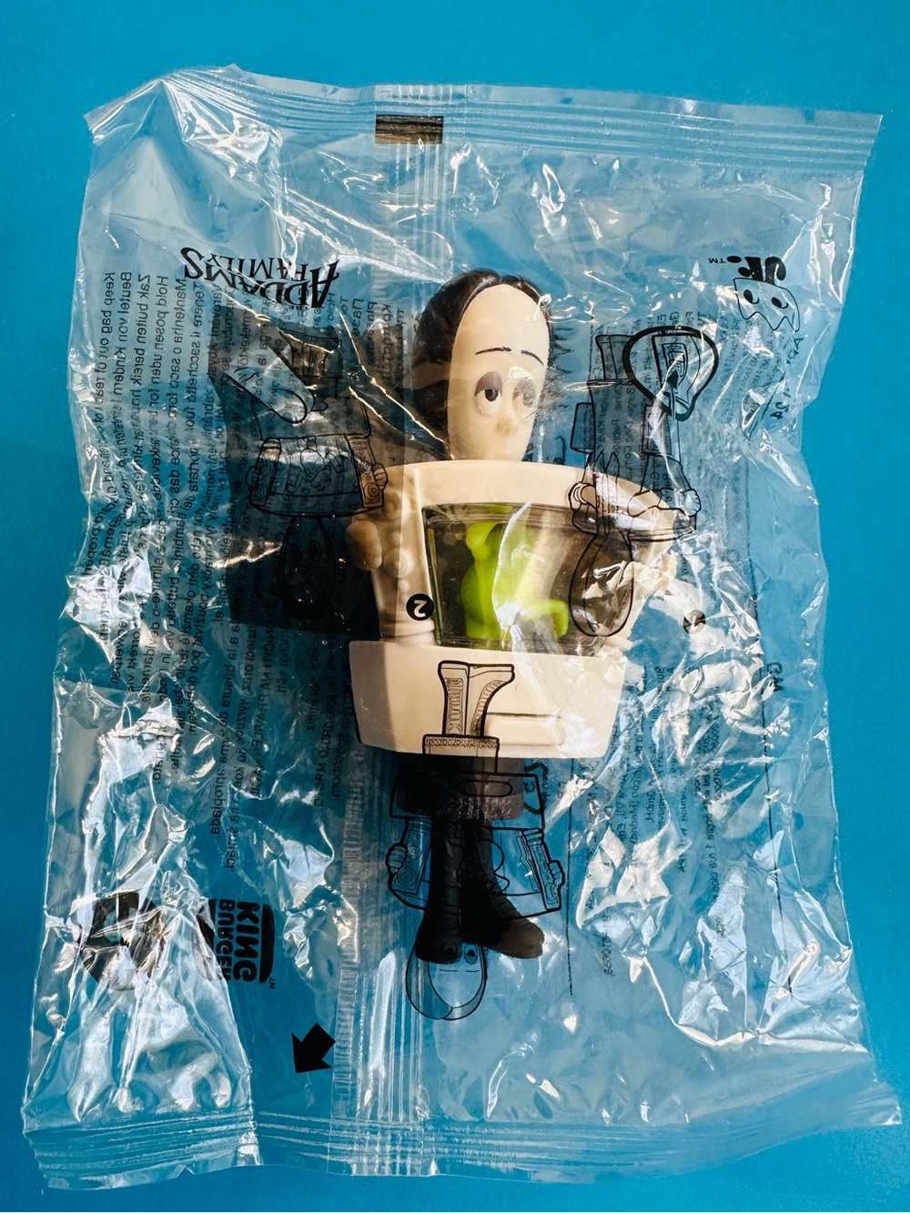 THE ADDAMS FAMILY WEDNESDAY LIGHT UP BOX 2024 BURGER KING TOY #6 Sealed